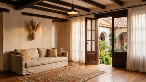 Sala Rústico-Moderna